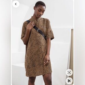 & Other Stories Leopard Shirtdress size 6